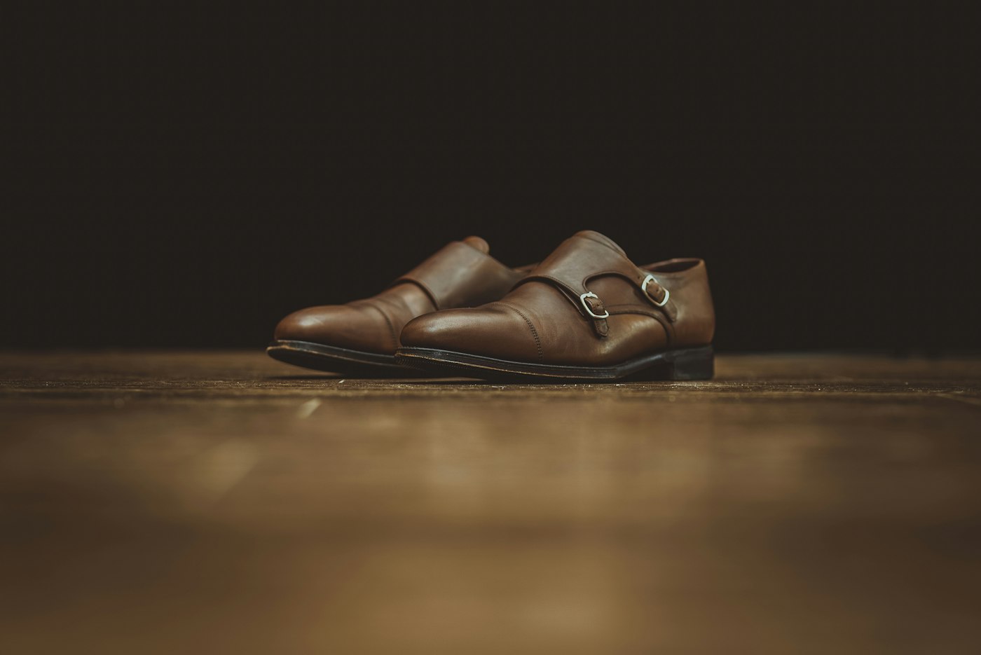 Unbranded brown double-strap shoes